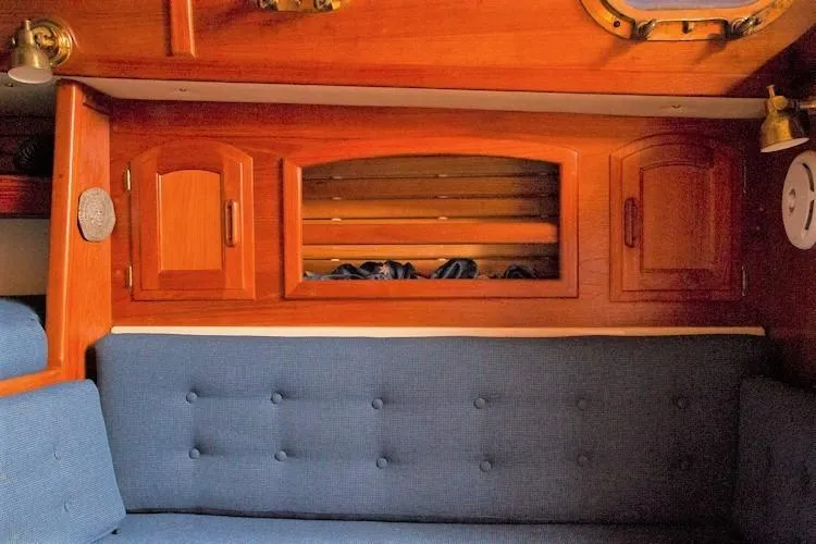Slide: The Image of Interior of a 1988 Pacific Seacraft Dana 24 yacht. - 24