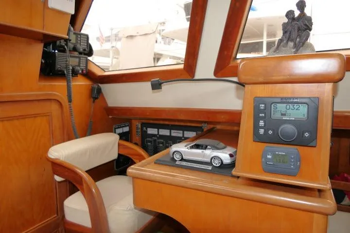 Slide: The Image of Electrical control panel on a 2006 Tayana 58 Deck Salon yacht. - 18