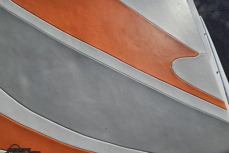 Slide: The Image of Orange and gray upholstery on 2016 Baja 247 Islander boat deck. - 39