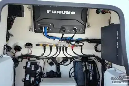Slide: The Image of Electrical system of a 2021 Yellowfin 26 Hybrid boat with Furuno equipment. - 23