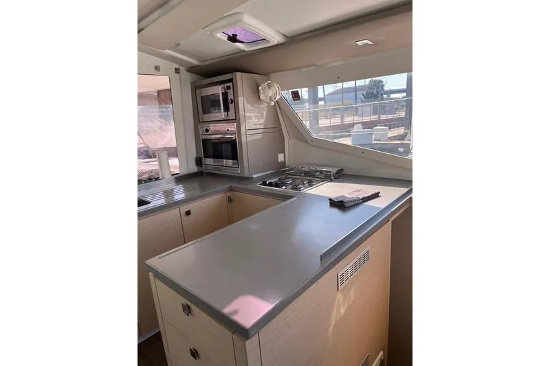 Slide: The Image of Modern kitchen interior of 2018 Fountaine Pajot Helia 44 Evolution catamaran. - 42