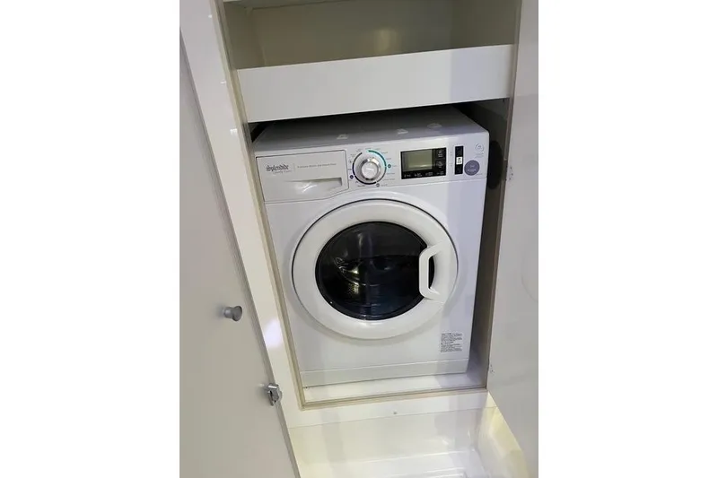 Slide: The Image of Washing machine inside 2018 Fountaine Pajot Helia 44 Evolution yacht cabinet. - 53
