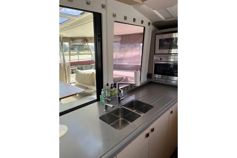 Slide: The Image of Modern kitchen interior of 2018 Fountaine Pajot Helia 44 Evolution catamaran. - 59