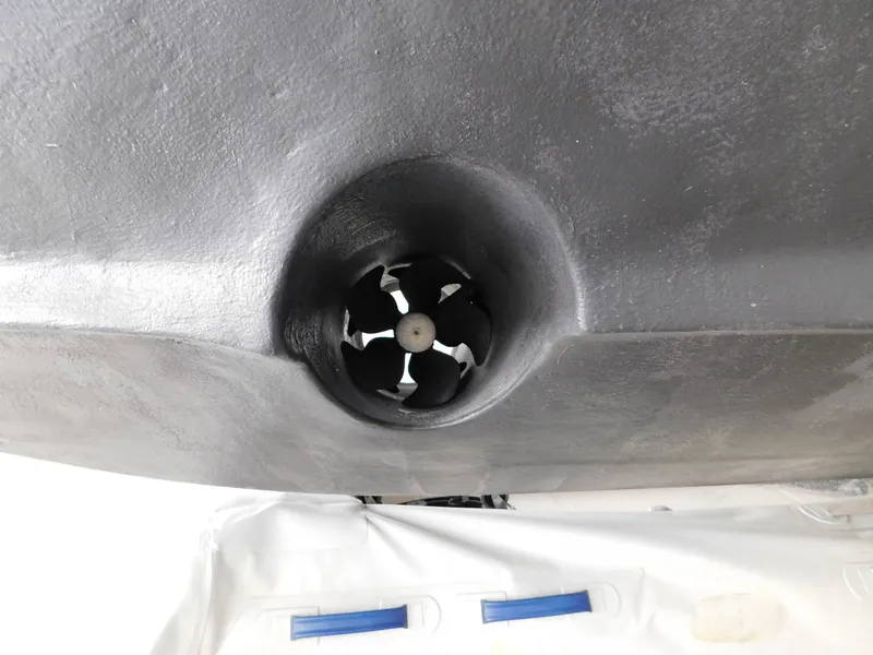 Slide: The Image of Bow thruster on a 1999 Tiara Yachts 3500 Express, close-up view. - 42