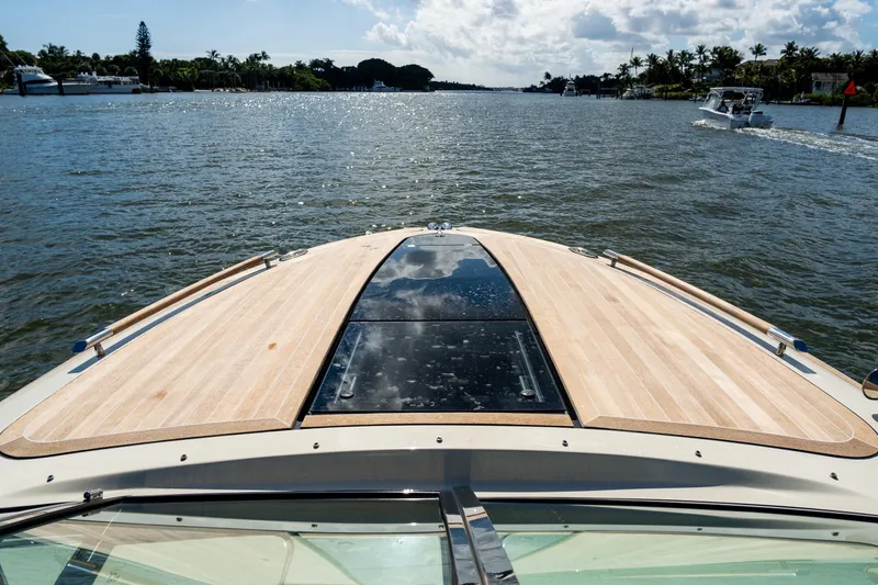 Slide: The Image of 2017 Chris-Craft Corsair 28 Heritage Edition cruising on a sunny waterway. - 23