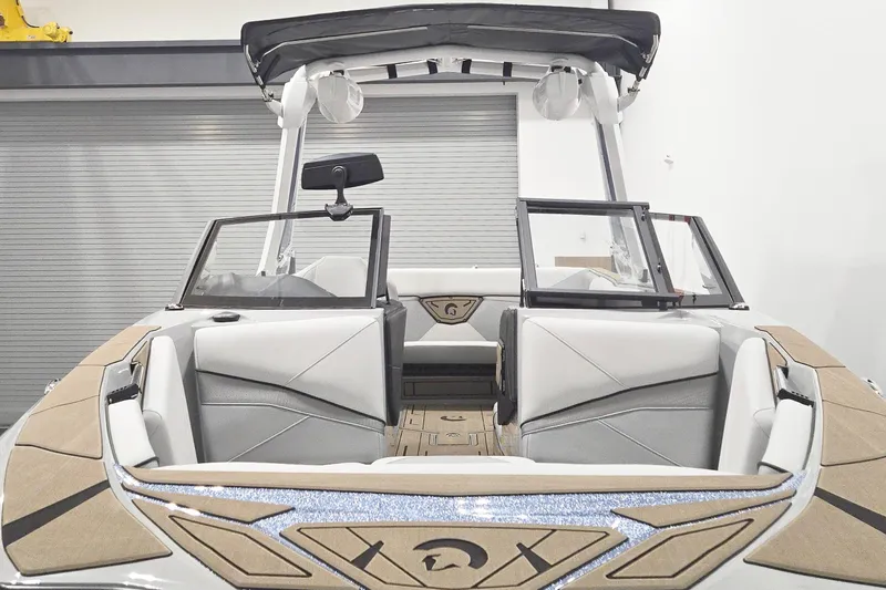 Slide: The Image of 2026 Centurion Nv243 boat interior with sleek design and modern seating arrangement. - 8