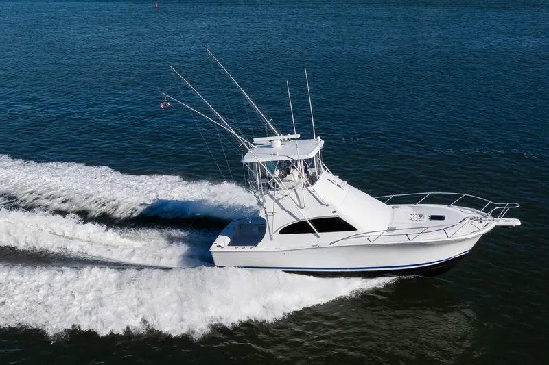 Slide: The Image of 2007 Luhrs Tournament 360 Open cruising on open water, showcasing sleek design and performance. - 22