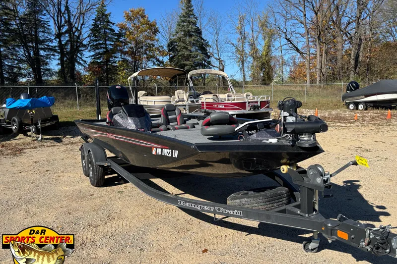 Slide: The Image of 2021 Ranger RT198P fishing boat on trailer at D&R Sports Center. - 4