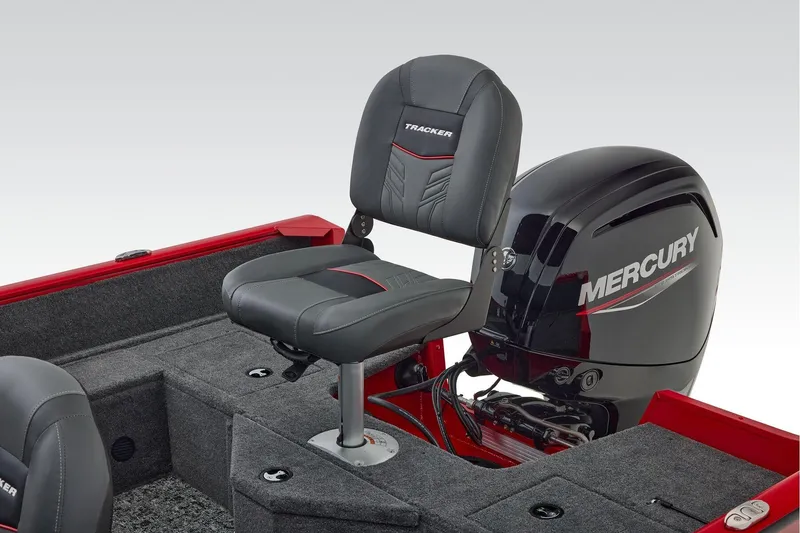Slide: The Image of Manufacturer Provided Image: 2026 Tracker Pro Guide V-16 WT boat with Mercury engine and cushioned seat. - 57