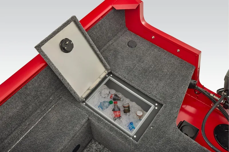 Slide: The Image of Manufacturer Provided Image: 2026 Tracker Pro Guide V-16 WT boat cooler with drinks and ice. - 59