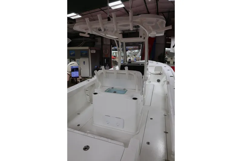 Slide: The Image of 2026 Parker 274 Fathom boat interior with modern design and spacious layout. - 8