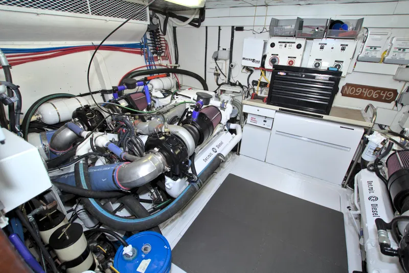 Slide: The Image of Viking 63 Cockpit Motor Yacht 1988 - 94