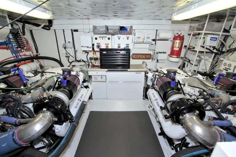 Slide: The Image of Viking 63 Cockpit Motor Yacht 1988 - 95