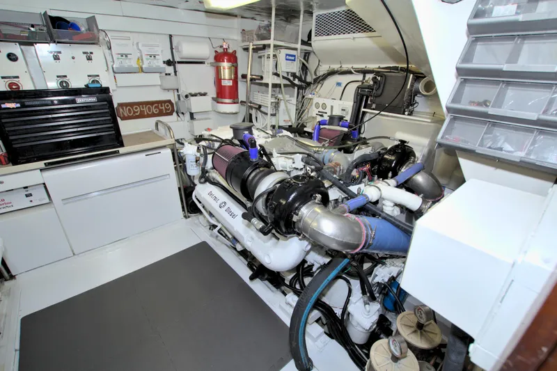 Slide: The Image of Viking 63 Cockpit Motor Yacht 1988 - 96