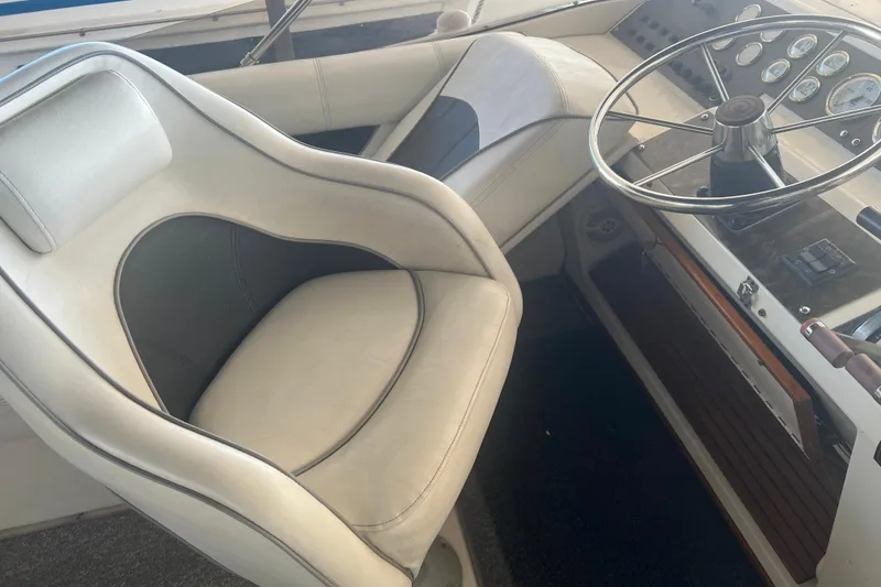 Slide: The Image of Flybridge Captain's chair and steering wheel - 3