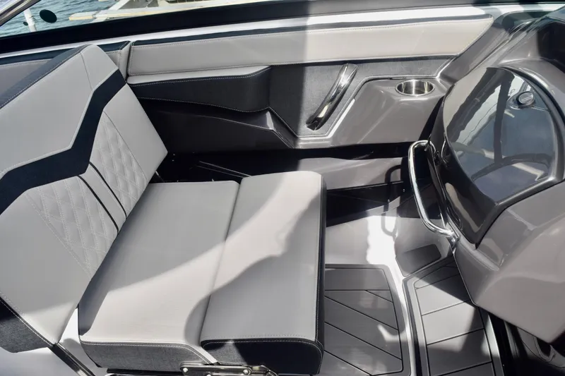 Slide: The Image of 2025 Monterey 275SS Super Sport interior with sleek seating and modern design. - 44
