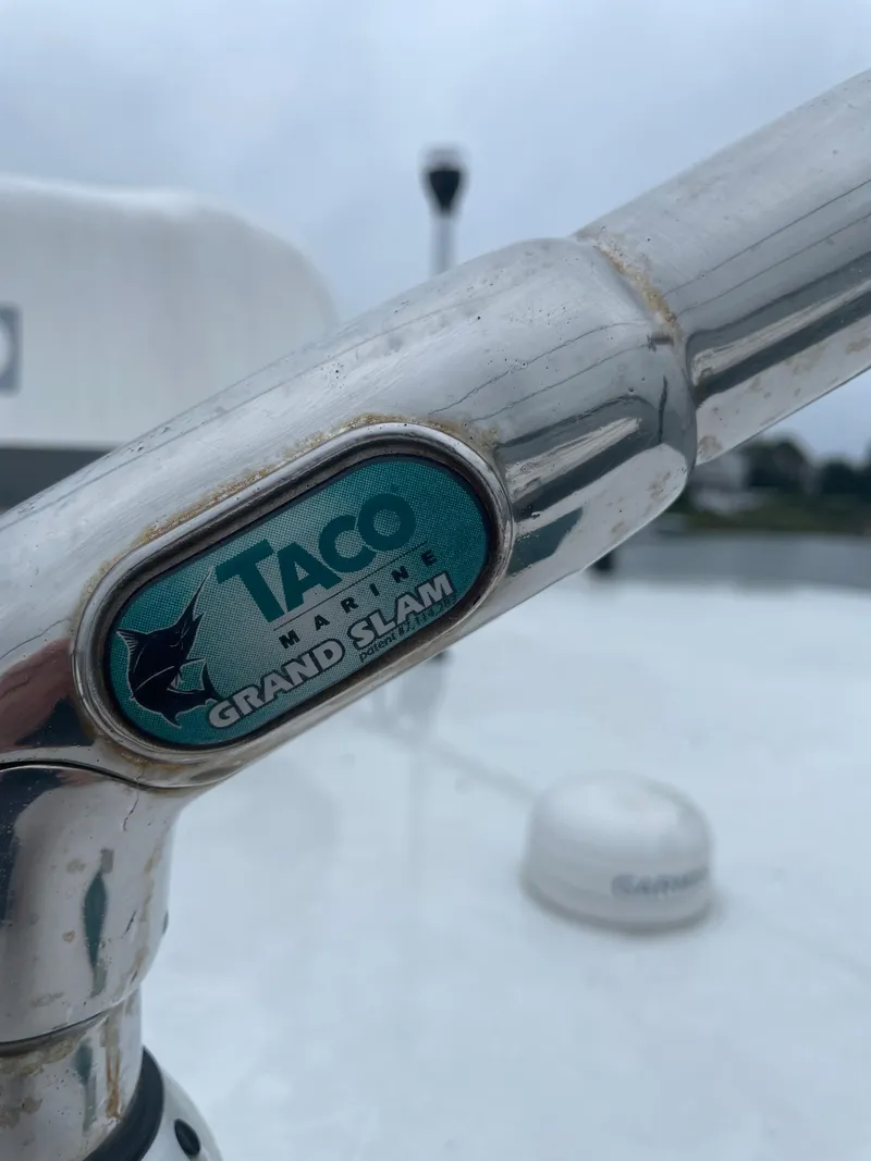 Slide: The Image of Taco Marine Grand Slam handle on a 2013 Jupiter 30 FS boat. - 47