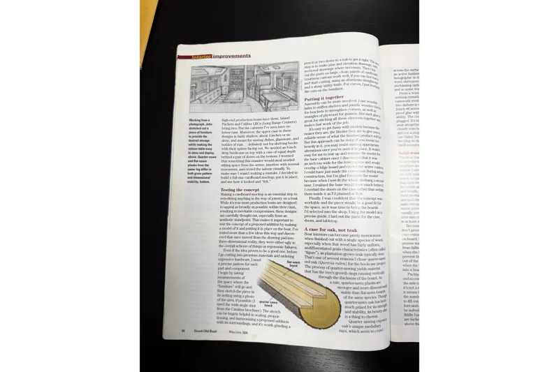 Slide: The Image of Magazine article on interior improvements for Catalina 36 MkII, 2006 model. - 7