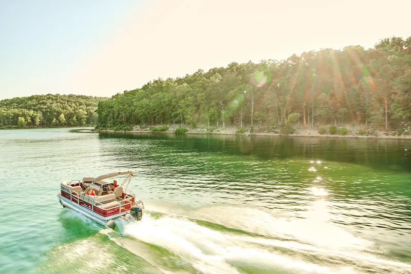 Slide: The Image of Sun Tracker Party Barge 18 DLX 2024 - 46