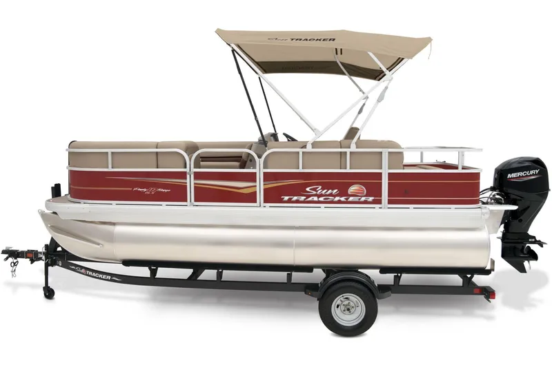 Slide: The Image of Sun Tracker Party Barge 18 DLX 2024 - 19
