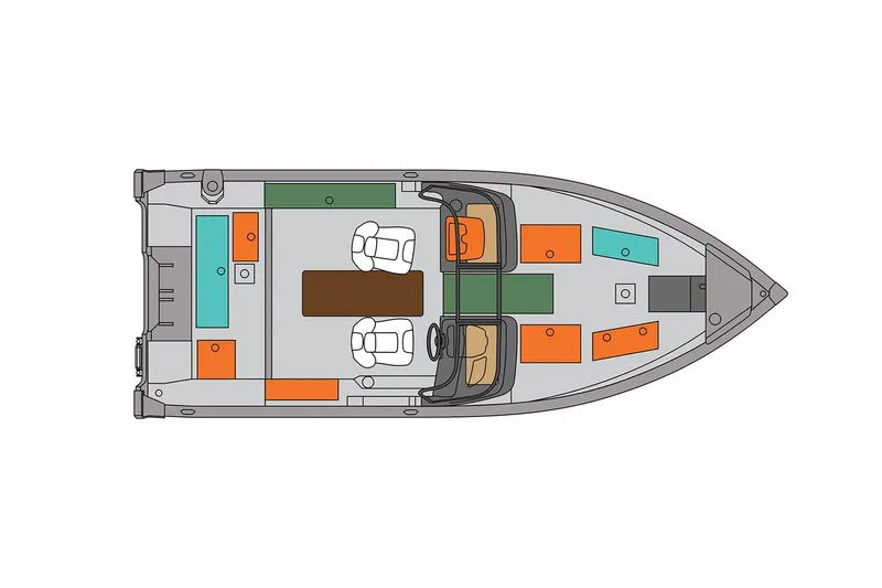 Slide: The Image of Manufacturer Provided Image: Top view of 2024 Princecraft Xpedition 200 boat layout. - 5