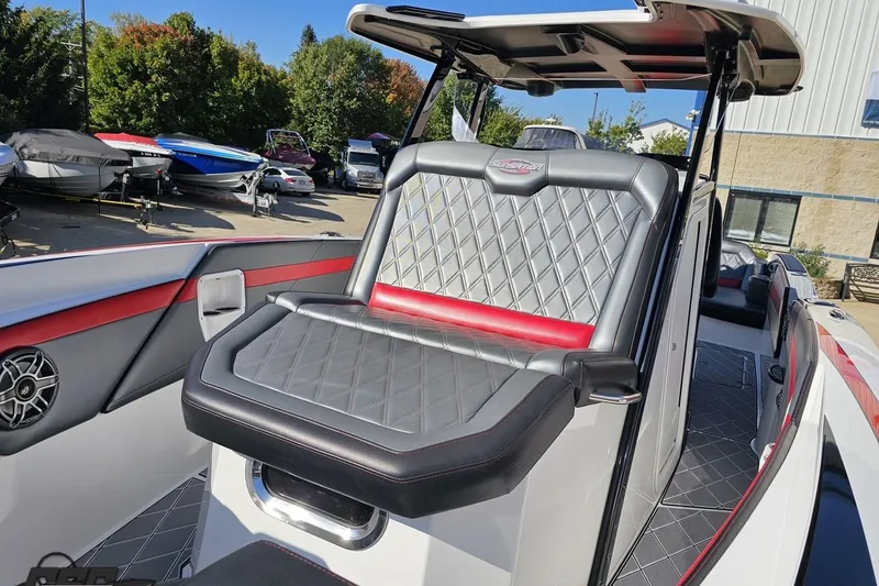 Slide: The Image of 2020 Sunsation 32 CCX boat with stylish seating and modern design. - 111