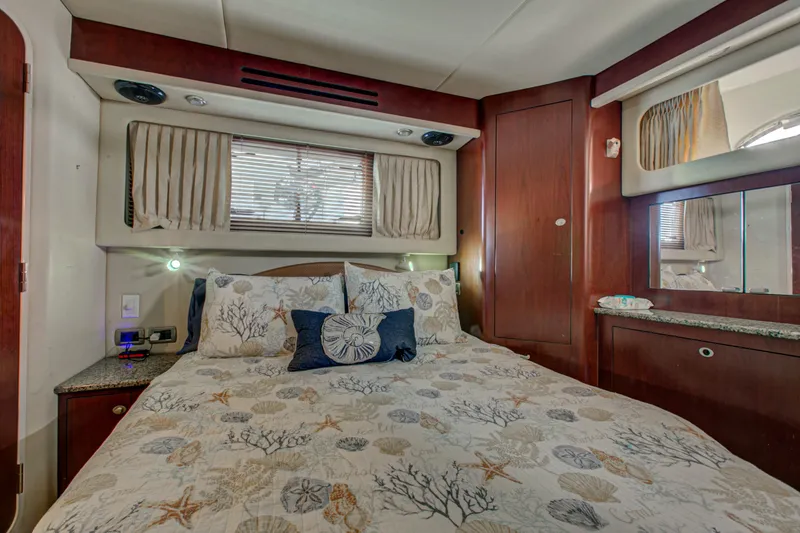 Slide: The Image of Luxurious bathroom in 2006 Sea Ray 40 Motor Yacht with shower and vanity. - 26