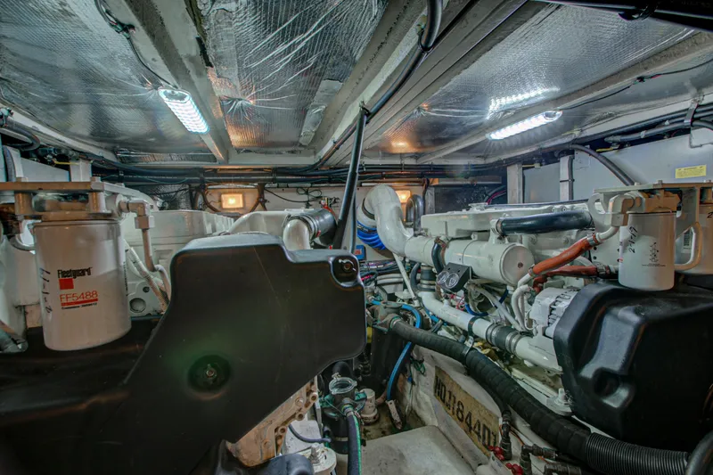 Slide: The Image of Washing machine inside 2006 Sea Ray 40 Motor Yacht, surrounded by carpeted interior. - 48