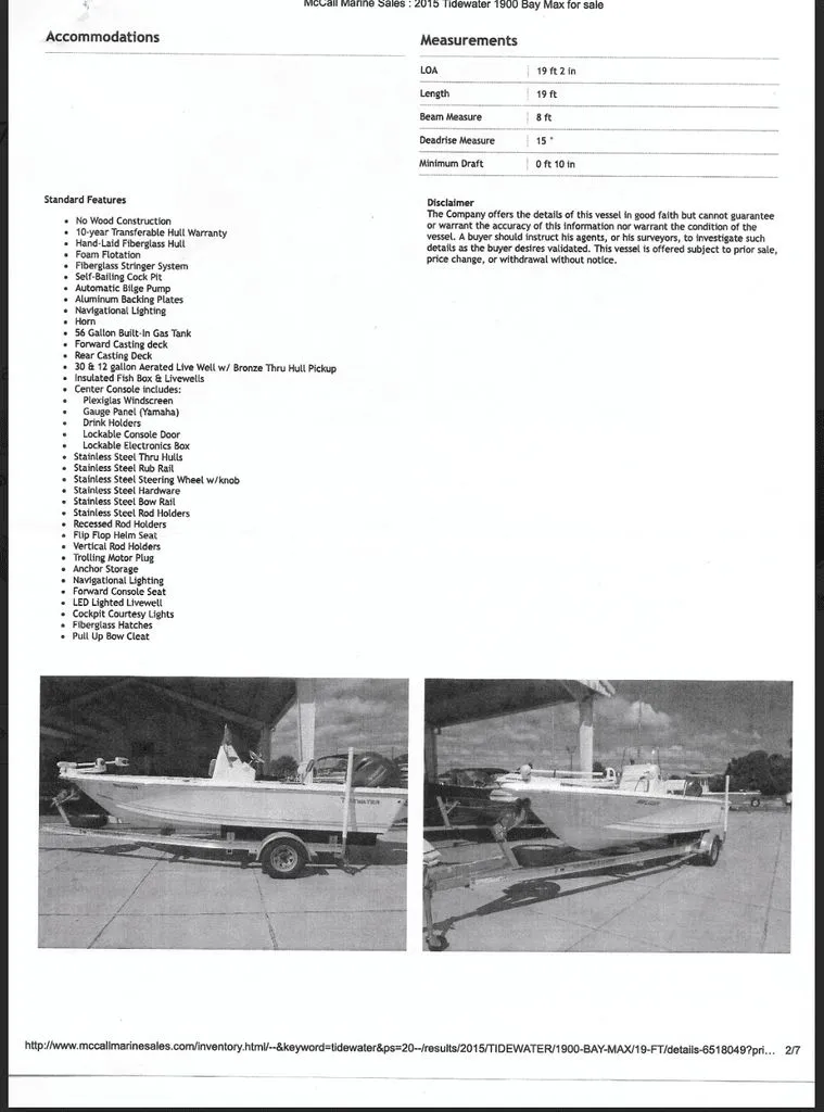 Slide: The Image of Tidewater 1900 Bay Max 2015 - 4