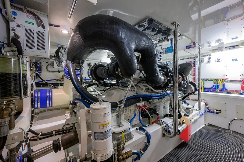 Slide: The Image of Hatteras 54 Sea Nyle - Engine Room - 69