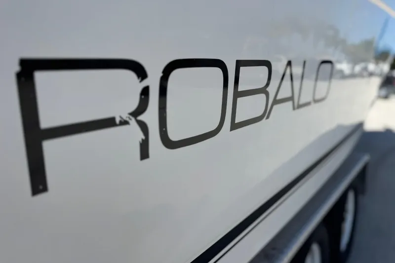 Slide: The Image of Close-up of a navigation display on a 2004 Robalo R260 Center Console boat. - 41