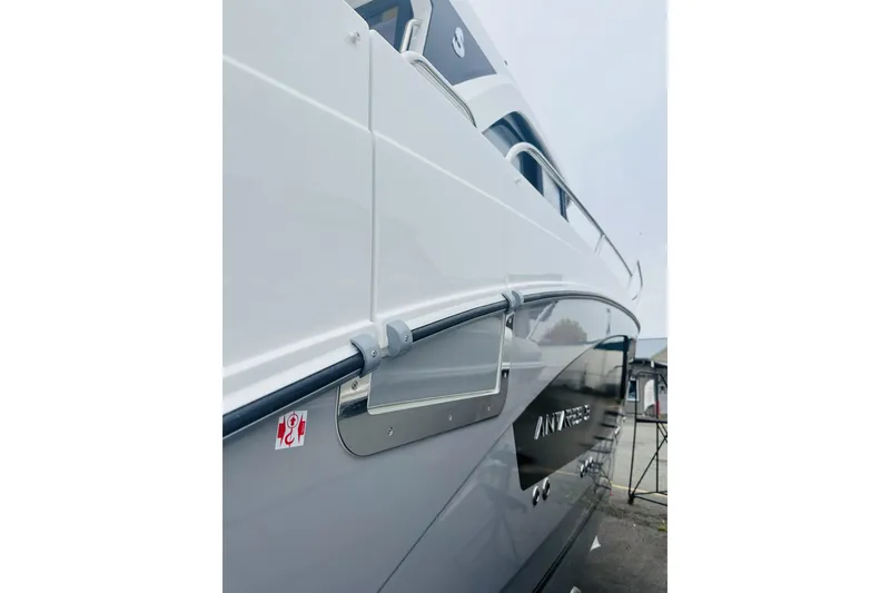 Slide: The Image of 2026 Beneteau Antares 9 V2 boat side view, showcasing sleek design and modern features. - 4