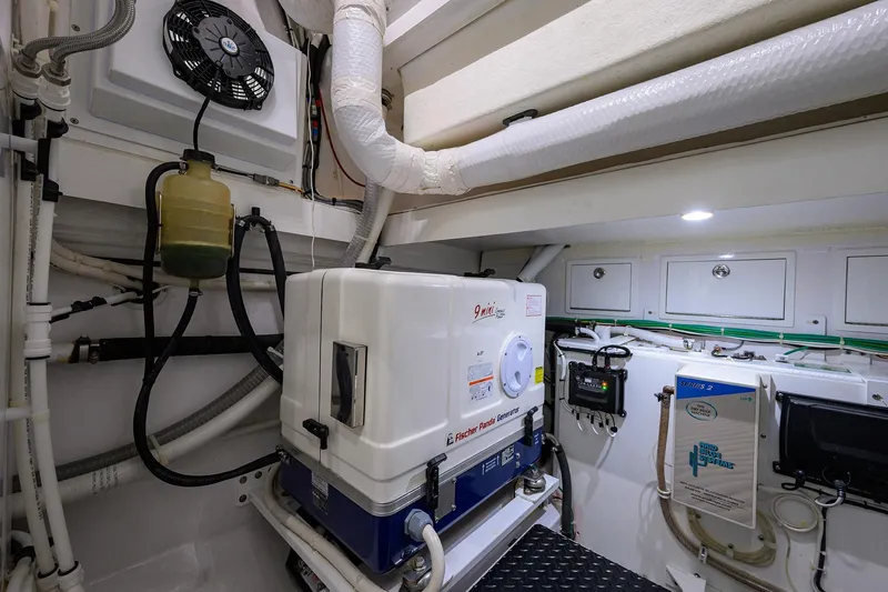 Slide: The Image of Engine room of 2024 Valhalla Boatworks V-46 with Fischer Panda generator and equipment. - 52