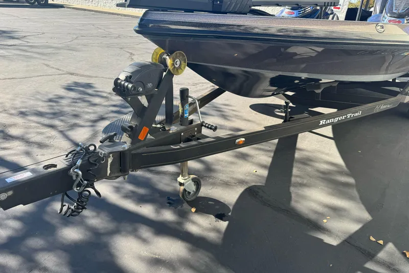 Slide: The Image of 2020 Ranger Z521C Ranger Cup boat trailer in parking lot, close-up view. - 5