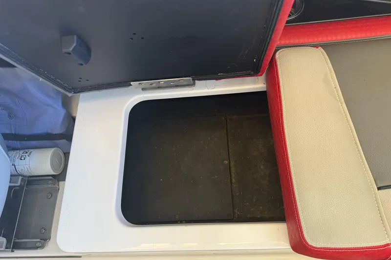 Slide: The Image of 2023 Supreme ZS212 boat interior with modern dashboard and seating. - 13