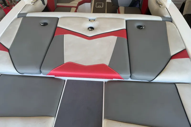 Slide: The Image of Engine compartment of 2023 Supreme ZS212 boat, showcasing dual engines. - 31