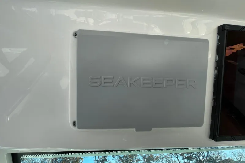 Slide: The Image of Seakeeper system on 2023 Tiara Yachts 34 LS, enhancing stability and comfort. - 22