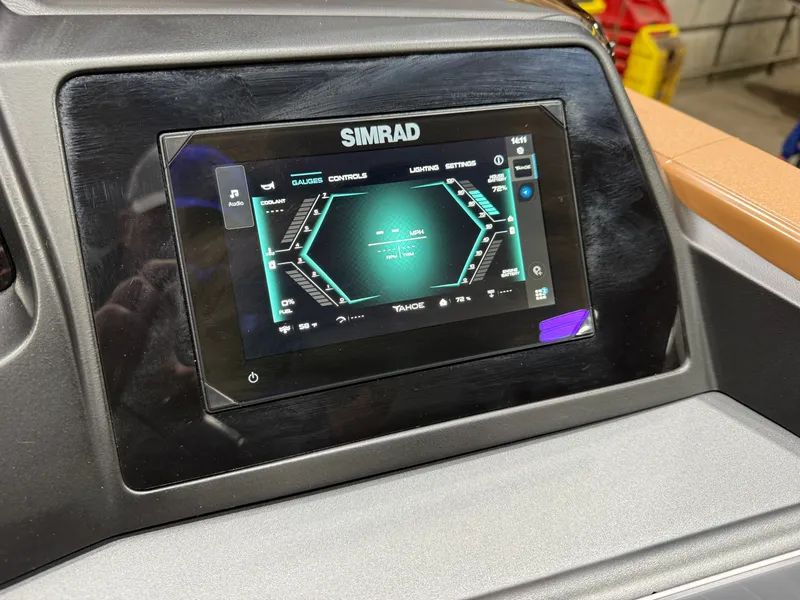 Slide: The Image of Tahoe 2026 Tahoe Cascade 200HP VRB 2385 Swingback Tritoon 2026 - 14