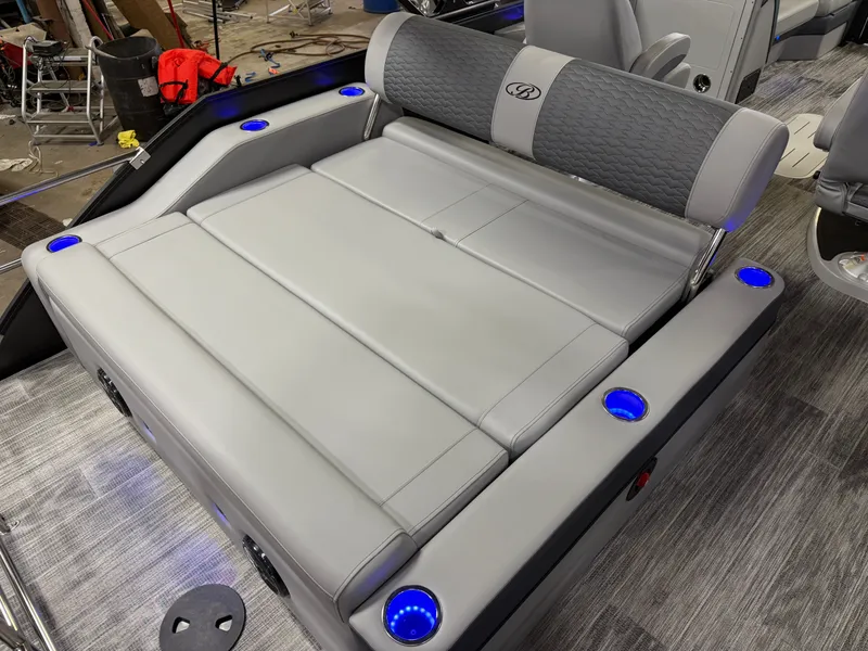 Slide: The Image of Bentley Pontoons Elite 200HP 223 Swingback Tritoon 2026 - 20