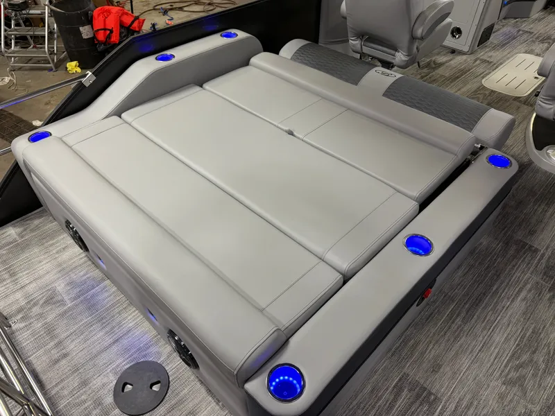 Slide: The Image of Bentley Pontoons Elite 200HP 223 Swingback Tritoon 2026 - 21