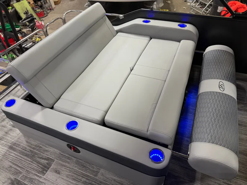 Slide: The Image of Bentley Pontoons Elite 200HP 223 Swingback Tritoon 2026 - 22