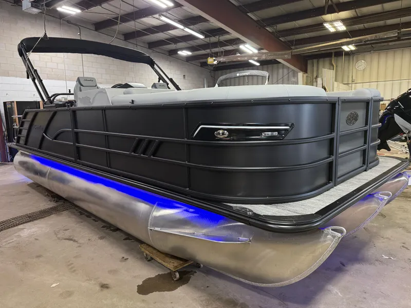 Slide: The Image of Bentley Pontoons Elite 200HP 223 Swingback Tritoon 2026 - 53