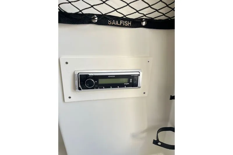 Slide: The Image of Kenwood stereo system in 2005 Sailfish 218 WAC boat interior. - 45