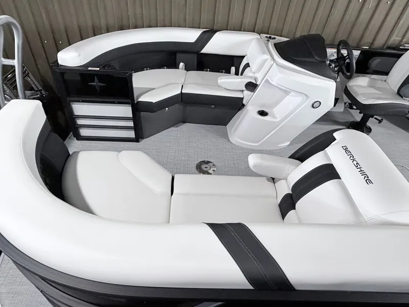 Slide: The Image of Interior of 2026 Berkshire CTS Series 22RFX CTS pontoon boat. - 12
