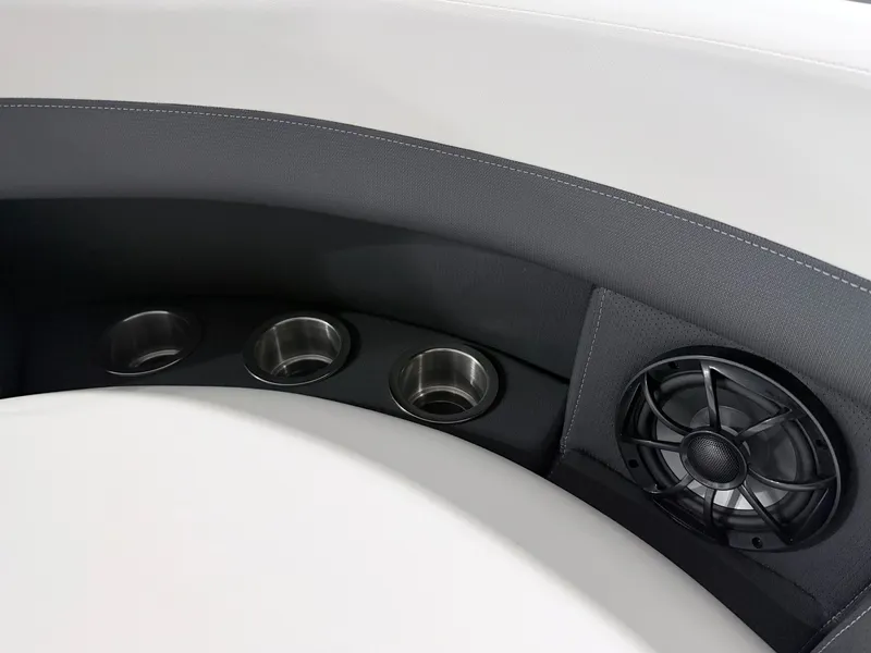Slide: The Image of Interior of 2026 Berkshire CTS Series 22RFX CTS with speaker and cup holders. - 20