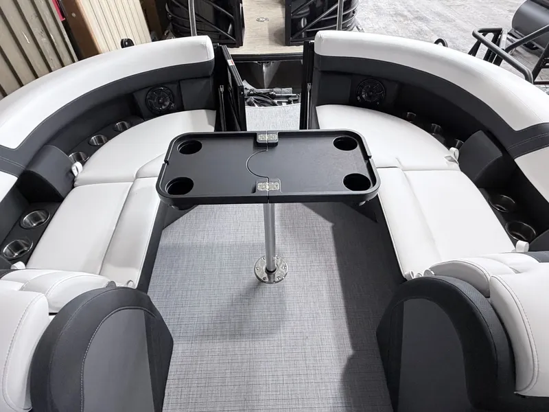 Slide: The Image of Interior of 2026 Berkshire CTS Series 22RFX CTS with table and seating. - 21