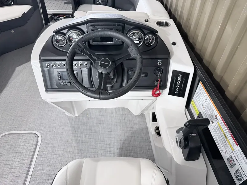Slide: The Image of Interior view of 2026 Berkshire CTS Series 22RFX CTS boat cockpit. - 5