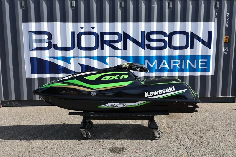 Slide: The Image of 2022 Kawasaki Jetski SX-R displayed at Björnson Marine. - 1