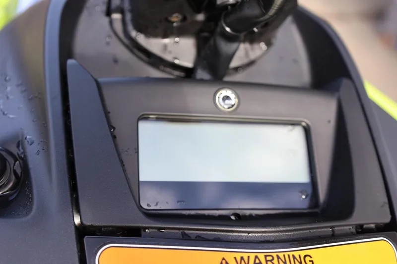 Slide: The Image of Close-up of 2024 Sea-Doo Spark Trixx dashboard with digital display. - 13