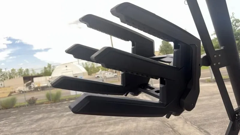 Slide: The Image of 2024 Axis A245 wakeboard tower with racks, set against an industrial background. - 15